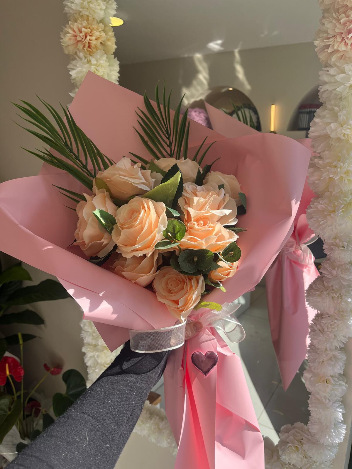 Toz Pembe Gül Buketi