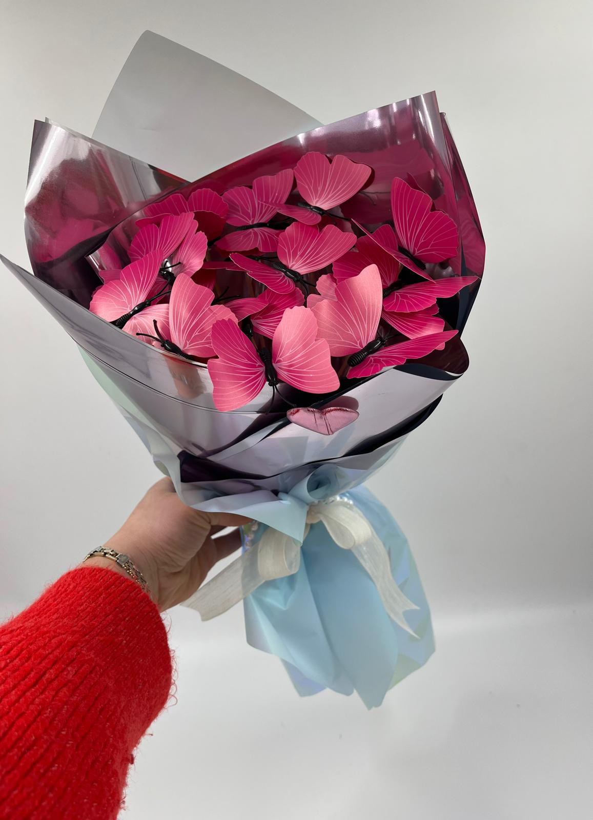 Pembe Kelebek Buketi