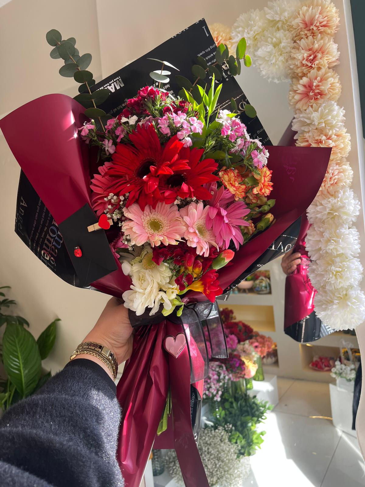 Gerbera Ve Hüsnüyusuf Buketi