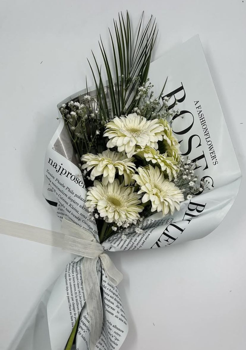 Beyaz Gerbera Buketi